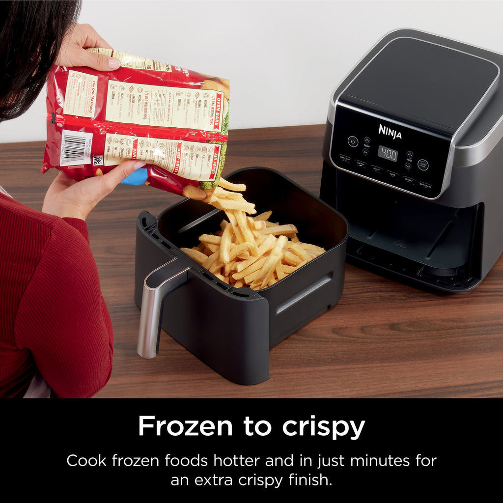 Ninja, Air Fryer, Pro XL 6-in-1 1750 Watts 6.5 Quart Max Crisp Technology Nonstick Basket AF181, Digital Display, Non-Stick, Removable Basket, Automatic Shut-Off, Black