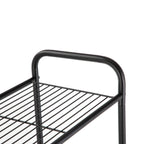 Mainstays Over-the-Toilet Steel Storage Unit with 3 Shelves and Liners, Matte Black