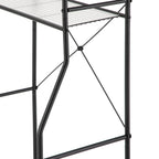 Mainstays Over-the-Toilet Steel Storage Unit with 3 Shelves and Liners, Matte Black