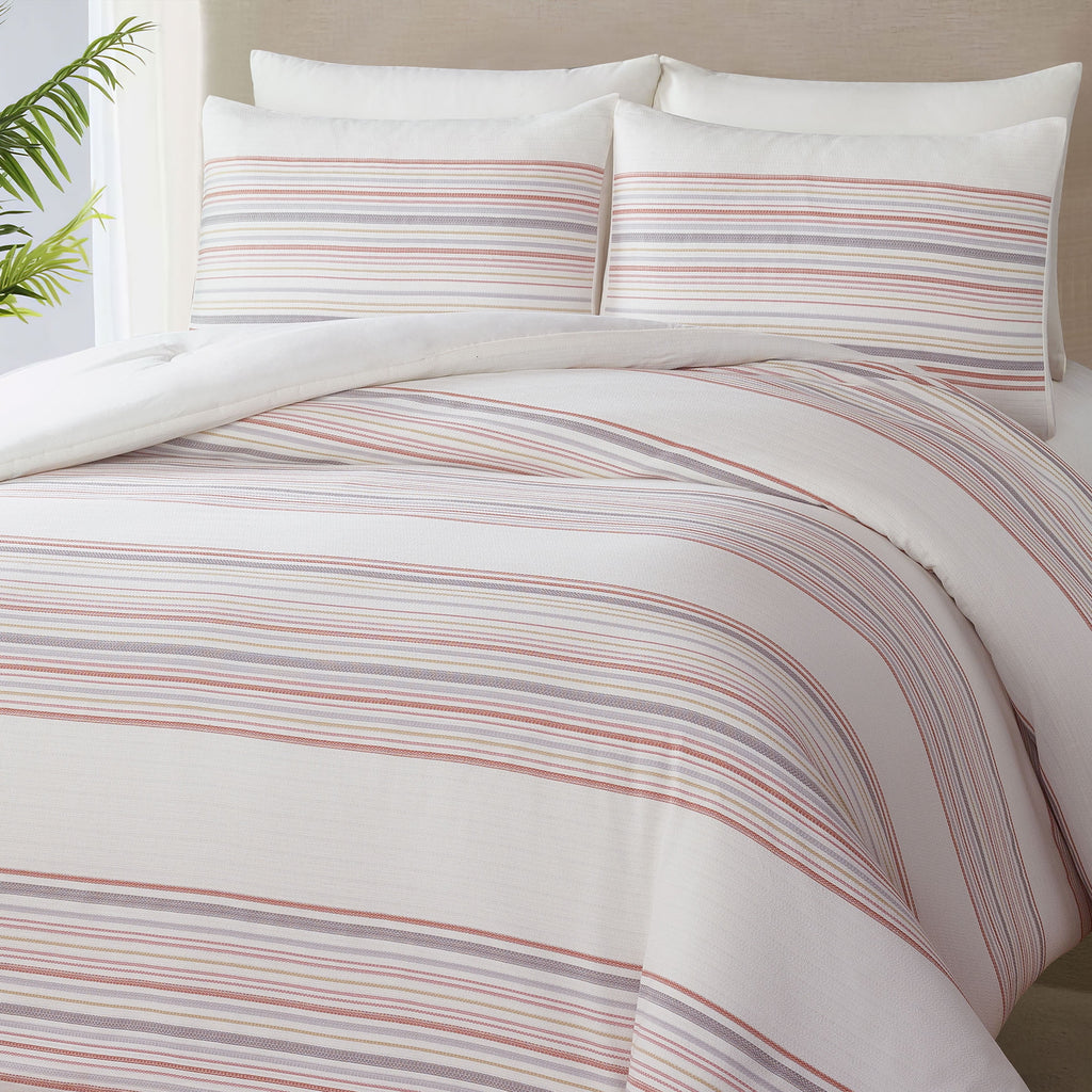 Better Homes & Gardens 3-Piece Red Yarn Dye Stripe Comforter Set, Full/Queen