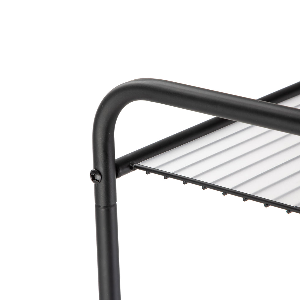 Mainstays Over-the-Toilet Steel Storage Unit with 3 Shelves and Liners, Matte Black