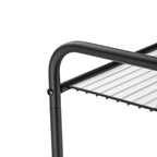 Mainstays Over-the-Toilet Steel Storage Unit with 3 Shelves and Liners, Matte Black