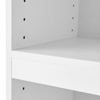 Mainstays Framed 3-Shelf Bookcase with Adjustable Shelves, White