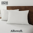 Allswell Down Alternative Bed Pillows, Standard/Queen - Firm, All Positions (2 Count)