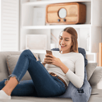 VAVSEA Reading Pillow, Extra Large 31" Backrest Pillow with Arms, Back Pillow with Detachable Neck Roll, 4 Pockets for Watching TV, Bed Rest, Reading, Gaming