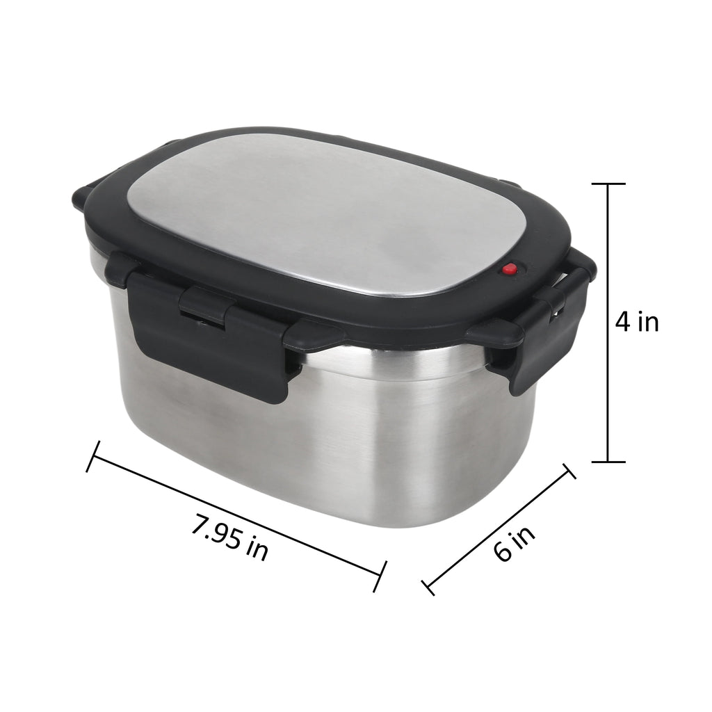 Mainstays 33 oz Insulated Stainless Steel Lunch Box Food Storage Container with Lid