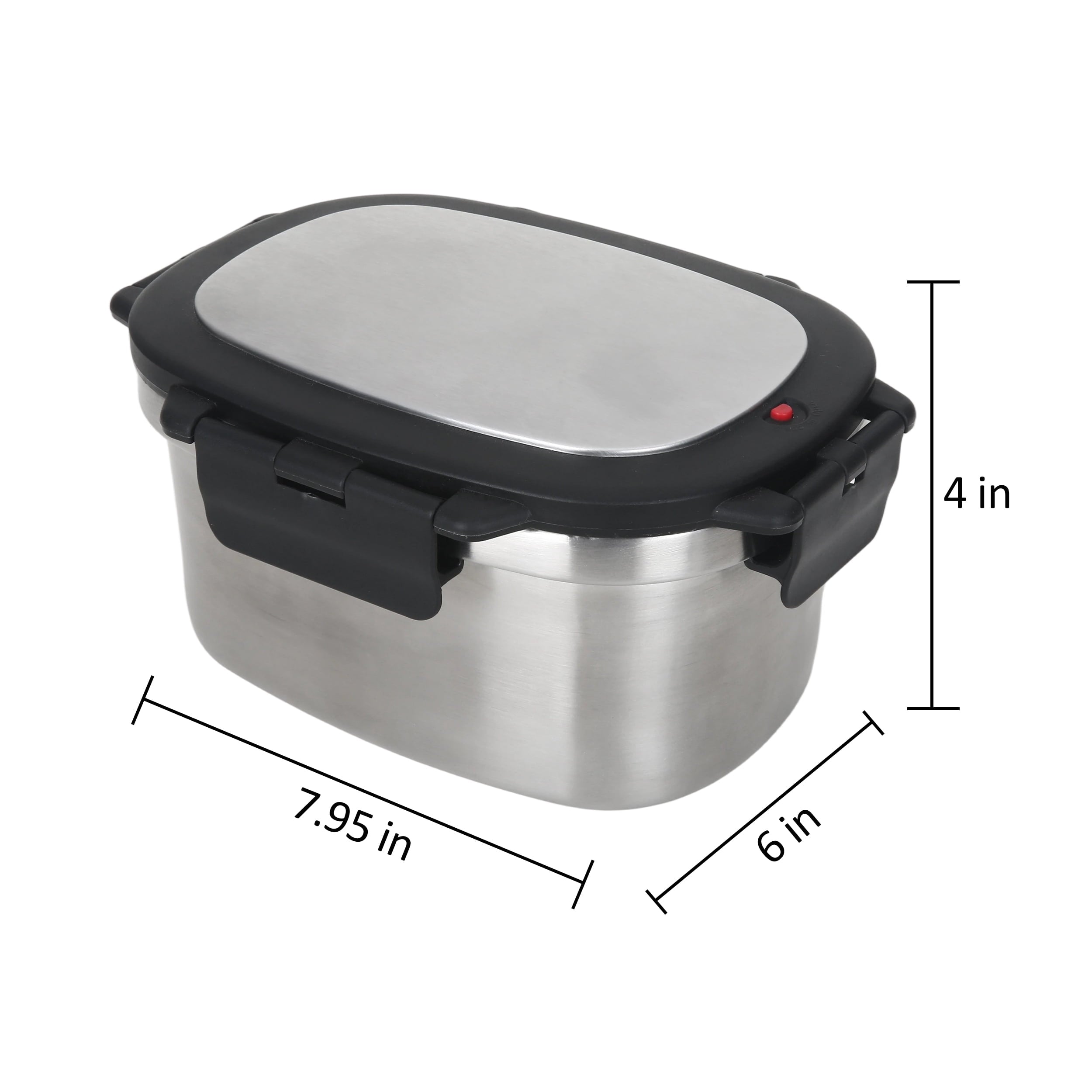 Mainstays 33 oz Insulated Stainless Steel Lunch Box Food Storage Container with Lid