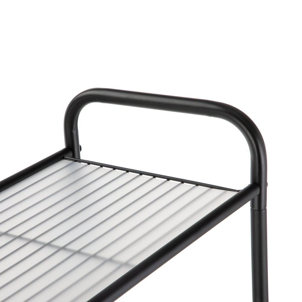 Mainstays Over-the-Toilet Steel Storage Unit with 3 Shelves and Liners, Matte Black