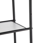 Mainstays Over-the-Toilet Steel Storage Unit with 3 Shelves and Liners, Matte Black