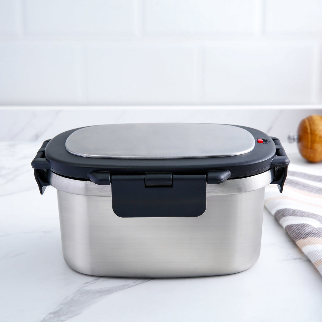 Mainstays 33 oz Insulated Stainless Steel Lunch Box Food Storage Container with Lid
