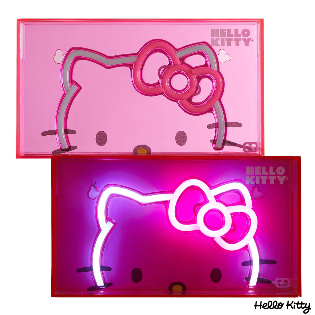 Hello Kitty 9" W x 5" H Acrylic LED Neon Box Light