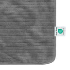 Jessy Home 4 Pack Dark Gray Stripe Large Bath Towels Set Oversized Microfiber Bath Sheet Soft Towel Set