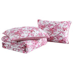 Betsey Johnson Floral Vineyard Pink Reversible Full/Queen Quilt Set