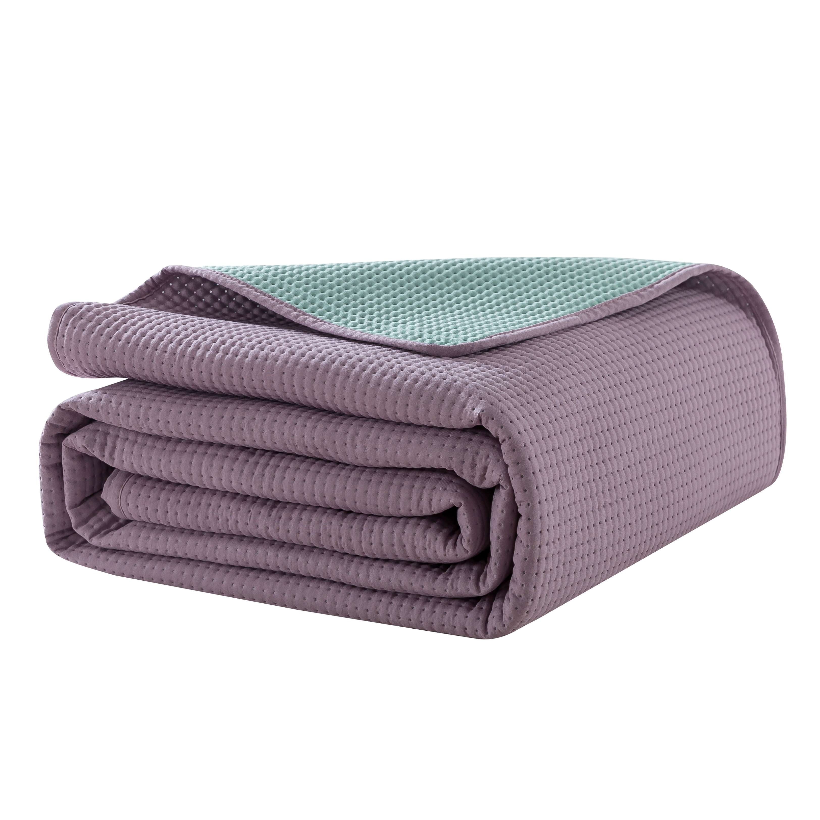 Campus Comforts by New Sega Home 2-Piece Pinsonic Quilt Set, Flora, Lavender,Twin-XL