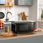 Mainstays 0.7 Cu ft Countertop Microwave Oven, 700 Watts, Black, New