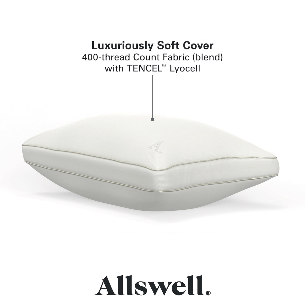 Allswell Down Alternative Bed Pillows, Standard/Queen - Firm, All Positions (2 Count)