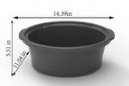 Mainstays 6 Quart Oval Slow Cooker, with Stainless Steel Finish and Glass Lid