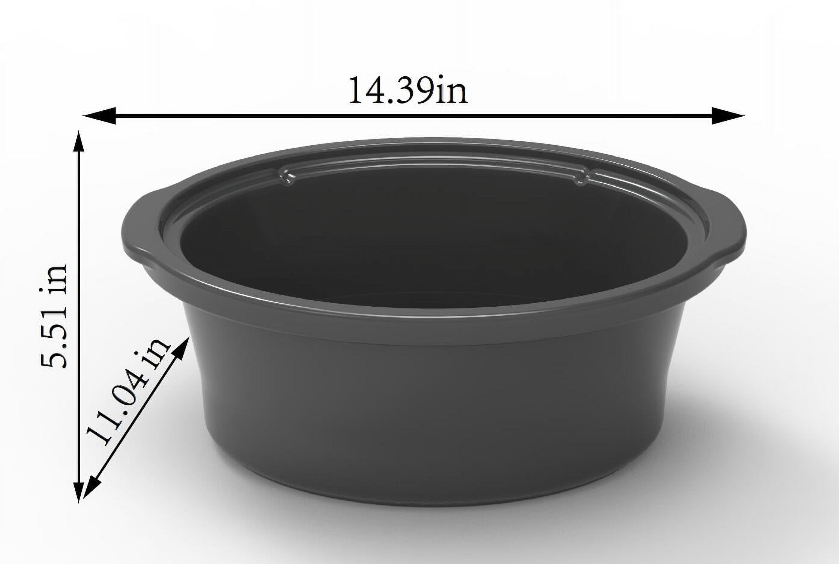 Mainstays 6 Quart Oval Slow Cooker, with Stainless Steel Finish and Glass Lid