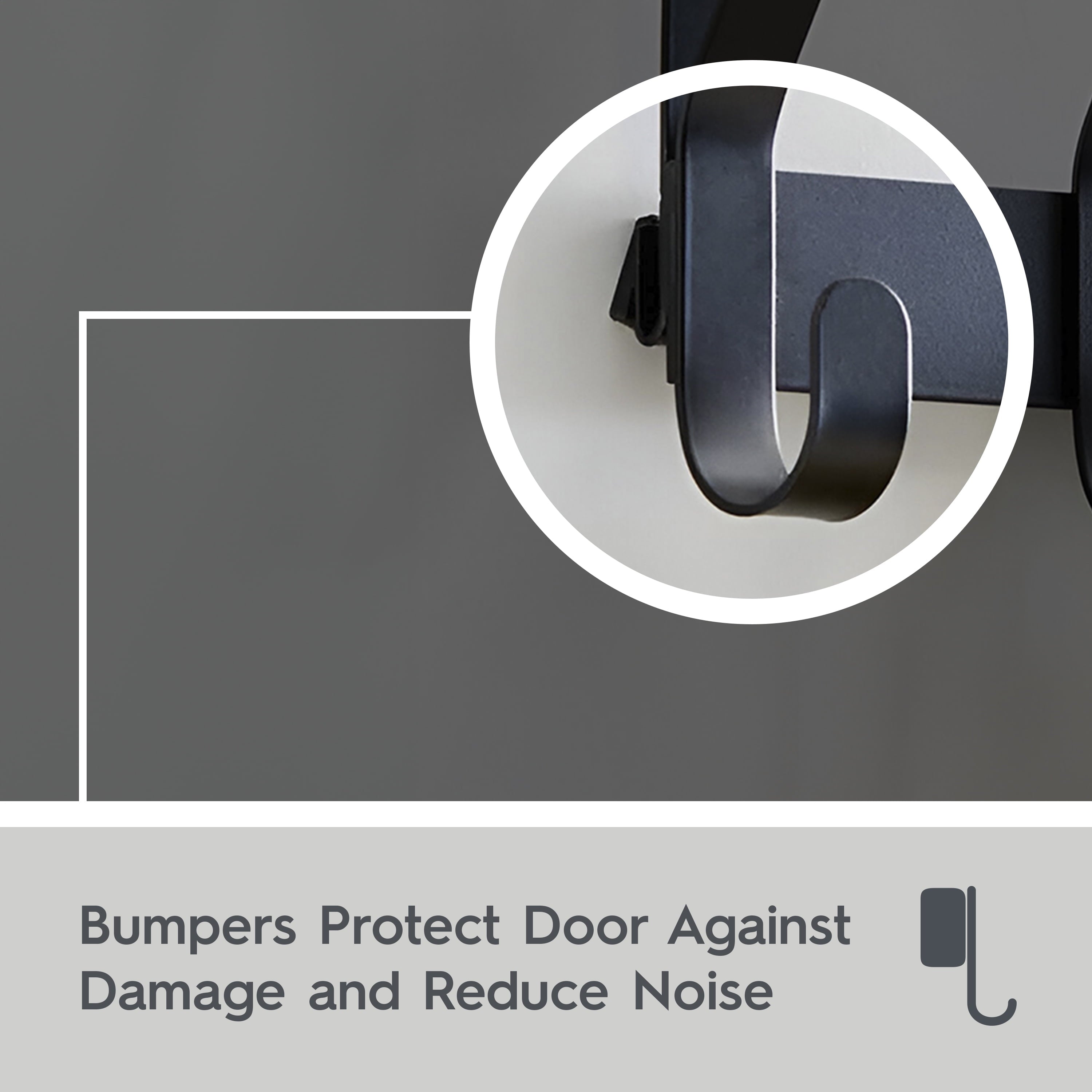 Better Homes & Gardens SnugFit Over-the-Door Hanging Hooks, 6 Double Hooks, Matte Black