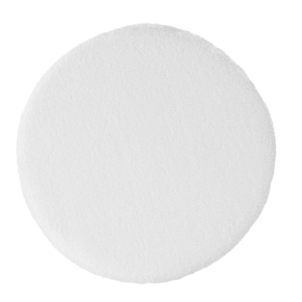 Mainstays Modern Dowel Ottoman, Cream Boucle