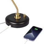 Better Homes & Gardens 18" Black and Gold Desk Lamp, Modern Design