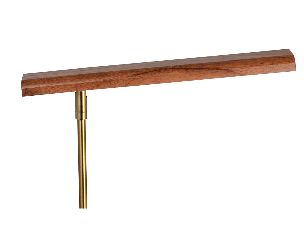 Better Homes & Gardens Modern LED Desk Lamp with Wood Grain Finish, USB & AC Outlet