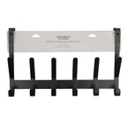 Better Homes & Gardens SnugFit Over-the-Door Hanging Hooks, 6 Double Hooks, Matte Black