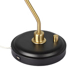 Better Homes & Gardens 18" Black and Gold Desk Lamp, Modern Design