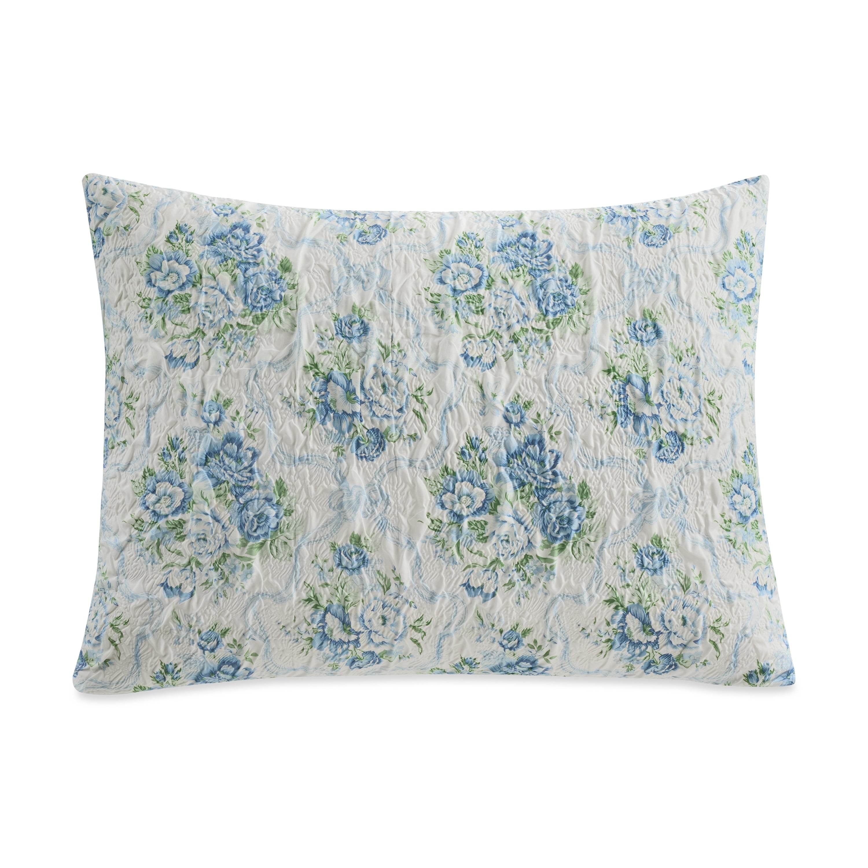 Paris Hilton 3-Piece Coquette Floral Blue Comforter Set, Full/Queen