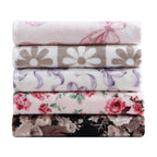 Betsey Johnson Vintage Floral Light Pink & Pink Full/Queen Bed Blanket, Soft Cozy Bedroom Blanket, Machine Washable