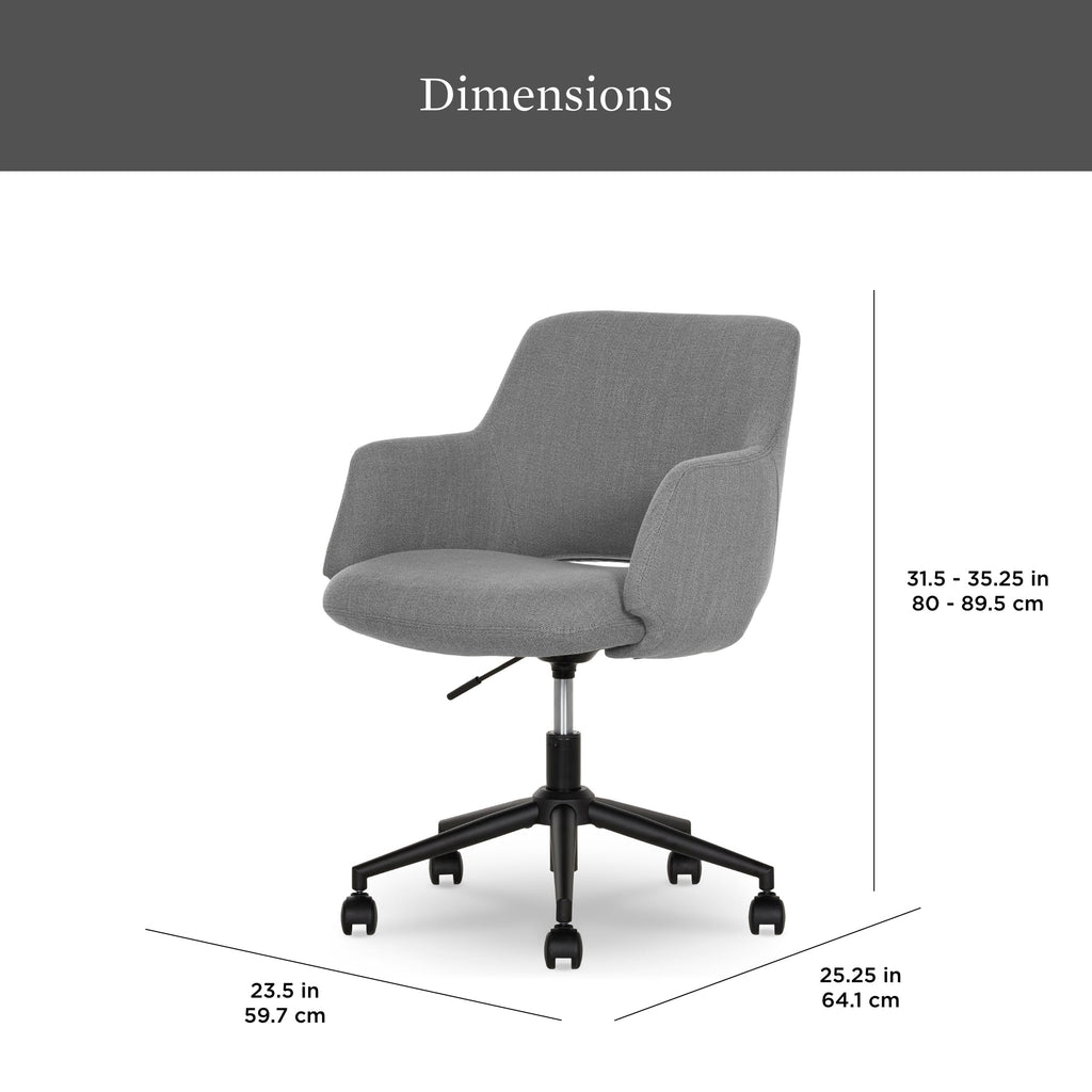 Better Homes & Gardens Lillian Office Chair, Gray