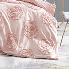 Betsey Johnson Rambling Rose Pink Twin Duvet Cover Bonus Set