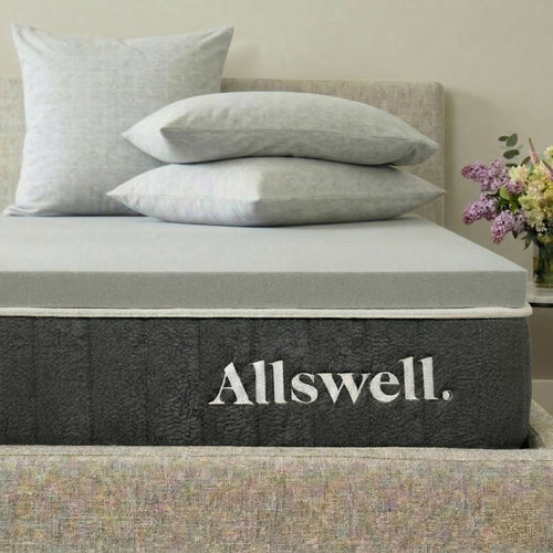Allswell 2" GlacierRest® with Graphite Memory Foam Mattress Topper, Queen
