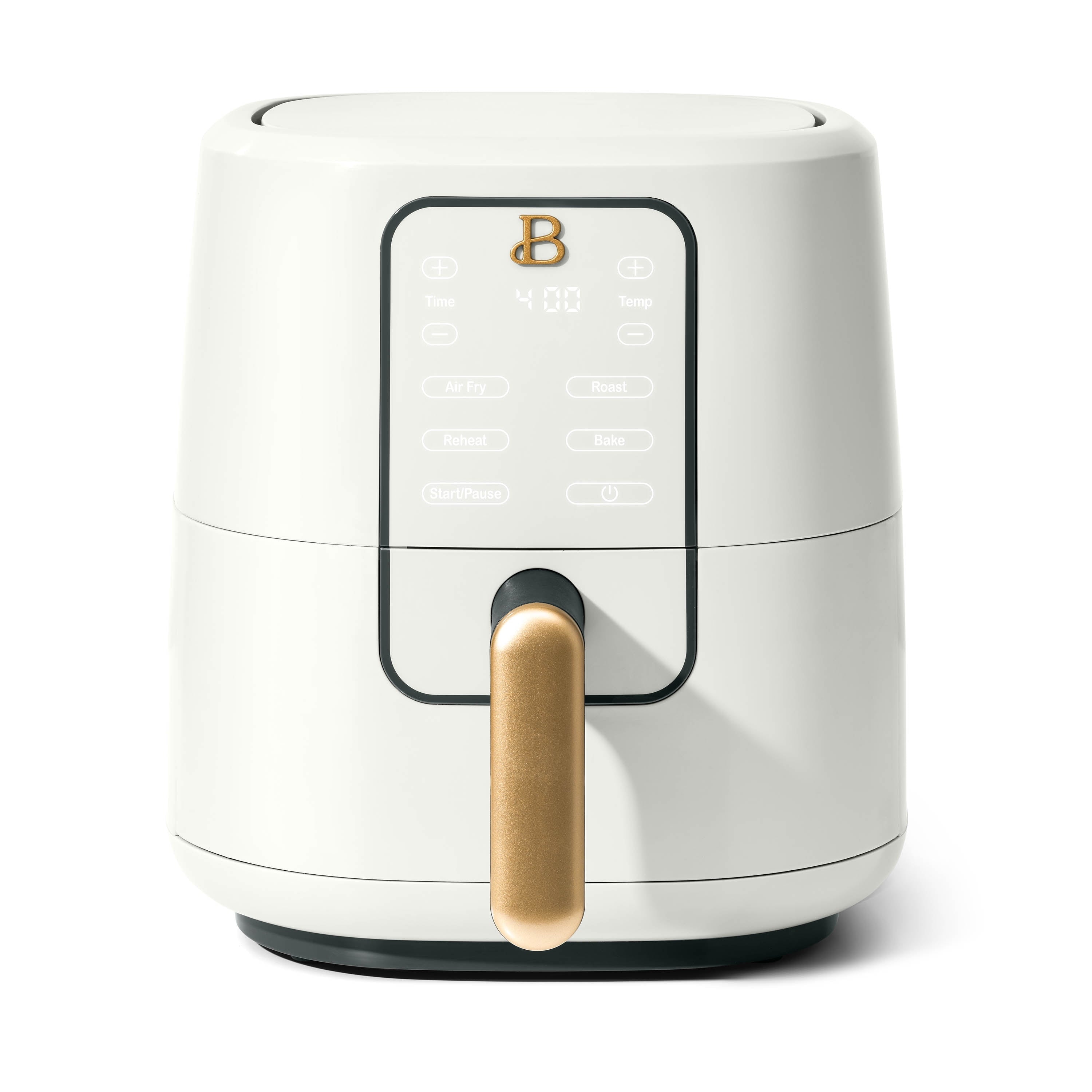Beautiful 3 Qt Air Fryer with TurboCrisp Technology, EverGood Ceramic Nonstick Coating, White Icing by Drew Barrymore