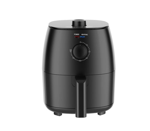 Mainstays 2.2 Qt Air Fryer in Arctic Black with Non-Stick Basket