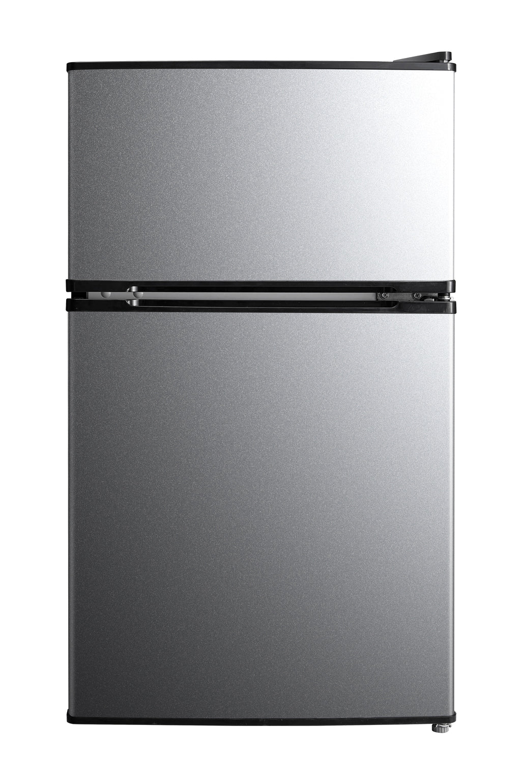Mainstays 3.2 Cu Ft 2-Door Compact Refrigerator with Freezer, Stainless Steel, Mini Fridge for Dorm, Apartment & Office