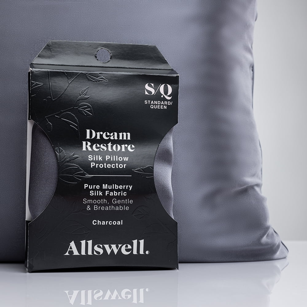 Allswell Dream Restore Silk Pillow Protector with Zipper Closing