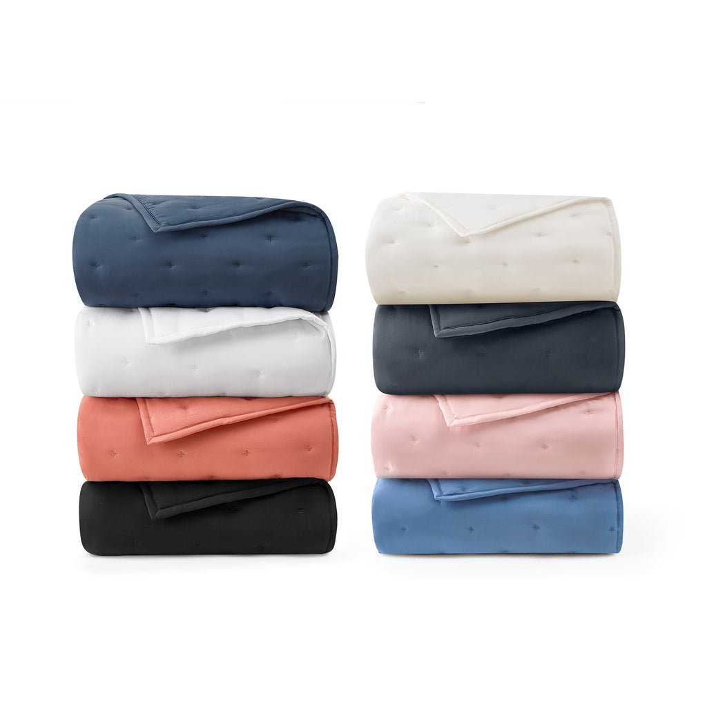 Mainstays Full/Queen Comforter Set, All-Season, 3-Piece, Navy