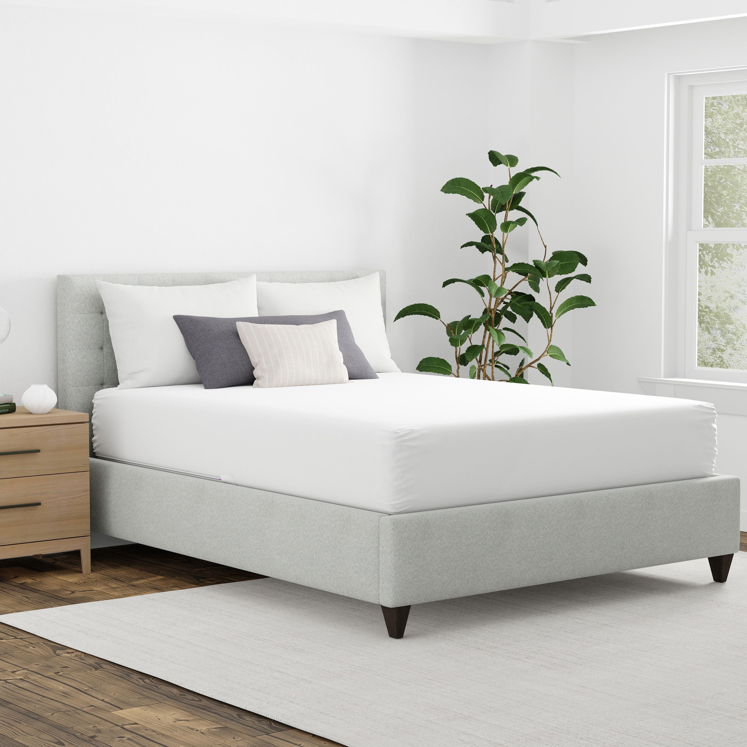 AllerEase Maximum Mattress Cover Protector, Queen - Zippered, Waterproof, Allergen Barrier