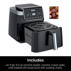 Ninja, Air Fryer, Pro XL 6-in-1 1750 Watts 6.5 Quart Max Crisp Technology Nonstick Basket AF181, Digital Display, Non-Stick, Removable Basket, Automatic Shut-Off, Black