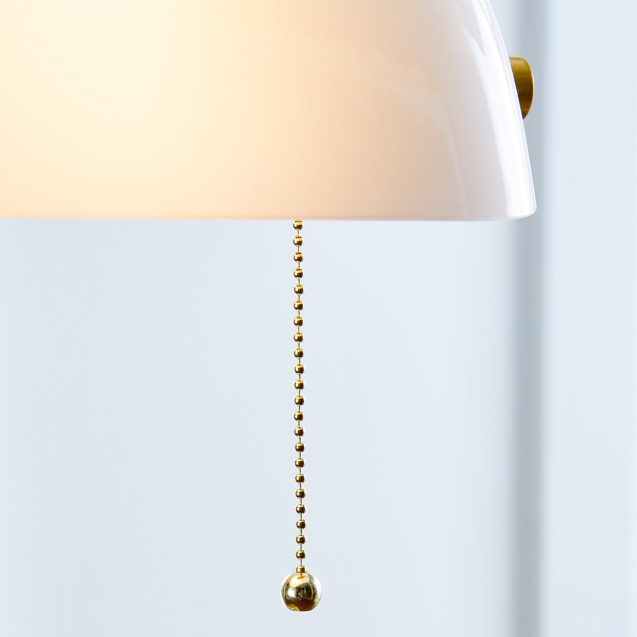 Better Homes & Gardens 19" Gold/White Modern Glass Banker Desk Lamp