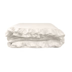 Mainstays All in One Reversible Comforter and Sheet set- 11 Piece, Queen, Cream Ruffle