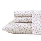 Betsey Johnson Baby Buds Pink Cotton Percale Queen Sheet Set