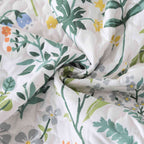 WannaToo Quilt Collection Microfiber Floral Bedding Set Green and White Quilt, King Size (3 Count)