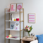 Mainstays 3 Pc Set Pink Western Theme Wall Art, Howdy, Boot, and Disco Globe