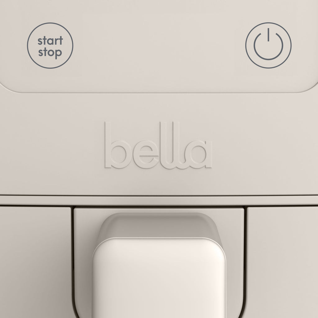 bella 4 Qt Slim Digital Air Fryer with EverGood™ Ceramic Nonstick Coating, 6 Preset Cooking Options, Oatmilk