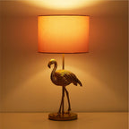 Home Decor Collection Pink Flamingo Brass Table Lamp