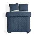 Mainstays Full/Queen Comforter Set, All-Season, 3-Piece, Navy